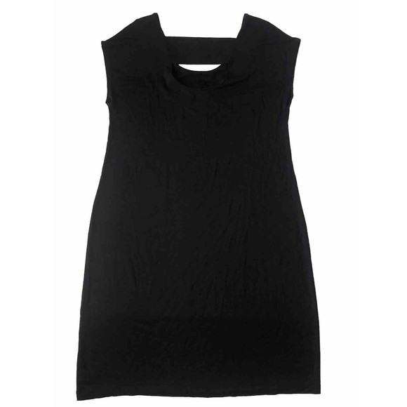 Adrienne Vittadini Black dress sleeveless women’s size Medium Back Cut Out - Picture 2 of 16